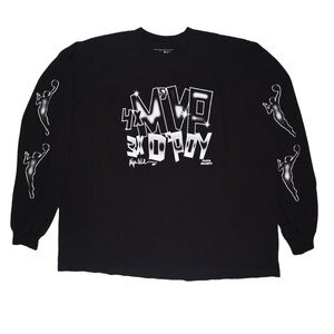 Playa Society WNBA Aja Wilson Sweater Long Sleeve Graphic T-shirt Mens 3XL Black